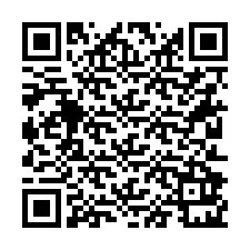 QR Code pour le numéro de téléphone +36212921260