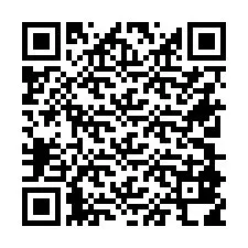 Kode QR untuk nomor Telepon +36708818832
