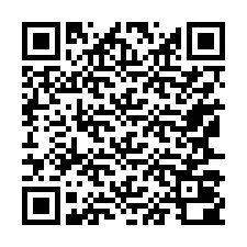 Código QR para número de teléfono +37167000177