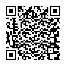 QR-код для номера телефона +37744338302