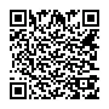 Código QR para número de teléfono +442030220213