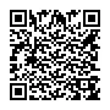 Código QR para número de teléfono +442030421661