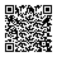 QR-code voor telefoonnummer +442030457041