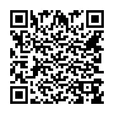 Código QR para número de teléfono +442030461687