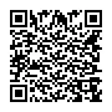 Código QR para número de telefone +442070458624