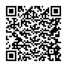 QR kód a telefonszámhoz +46705869125