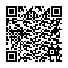 QR код за телефонен номер +46705869432