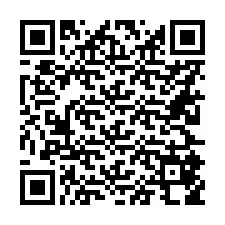 QR-code voor telefoonnummer +56225858427