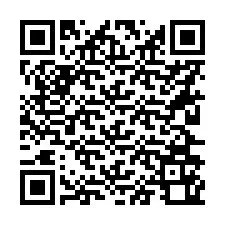 QR kód a telefonszámhoz +56226160360