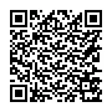 QR-code voor telefoonnummer +56227571511