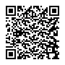 QR Code pour le numéro de téléphone +56228694330