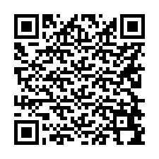 QR-code voor telefoonnummer +56228694422