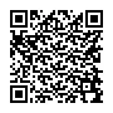 Código QR para número de teléfono +56228694486