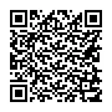 QR-code voor telefoonnummer +56228717017