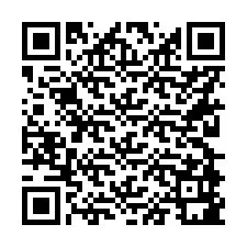 QR-code voor telefoonnummer +56228981134