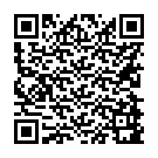 Código QR para número de teléfono +56228981183