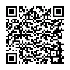 QR-code voor telefoonnummer +56228981186