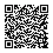 Código QR para número de teléfono +56229947220