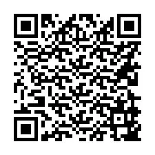 Código QR para número de telefone +56229947543