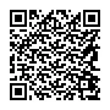 QR Code สำหรับหมายเลขโทรศัพท์ +56962477361