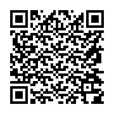 Código QR para número de telefone +56974304399