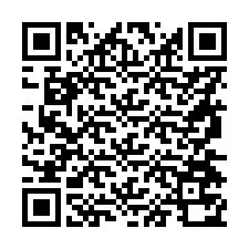 QR Code pour le numéro de téléphone +56974770374