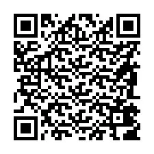 QR-koodi puhelinnumerolle +56981406959