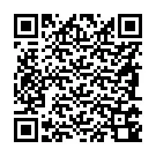 QR Code pour le numéro de téléphone +56981740068