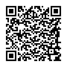 Codice QR per il numero di telefono +56989204046