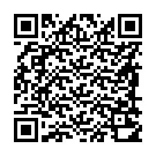 QR Code pour le numéro de téléphone +56989210386