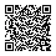 QR Code pour le numéro de téléphone +56992208466