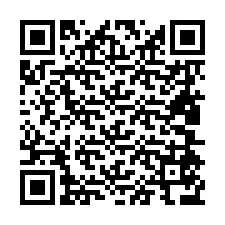 QR Code สำหรับหมายเลขโทรศัพท์ +66804576833