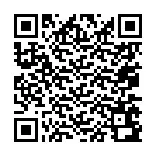 Código QR para número de teléfono +67075692557