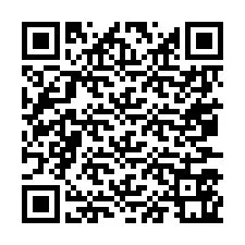 Código QR para número de teléfono +67077561096