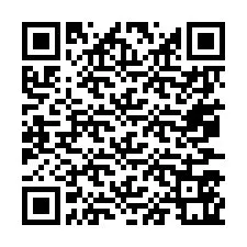 Codice QR per il numero di telefono +67077561097