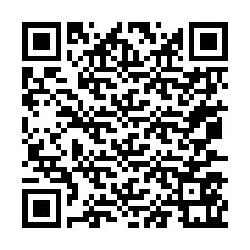 Código QR para número de teléfono +67077561171