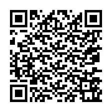 Código QR para número de teléfono +67077561208