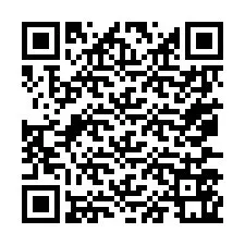 Código QR para número de telefone +67077561239