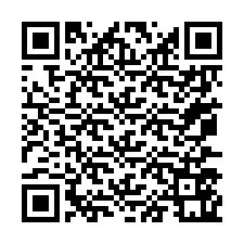 Código QR para número de telefone +67077561261