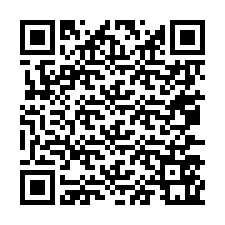 Código QR para número de teléfono +67077561262