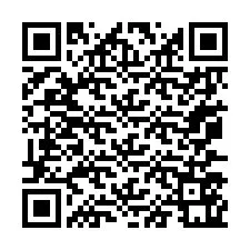 Código QR para número de telefone +67077561275