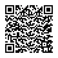 QR Code สำหรับหมายเลขโทรศัพท์ +67077561289