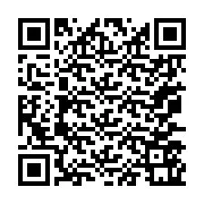 Código QR para número de telefone +67077561375