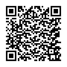 QR код за телефонен номер +67077561378