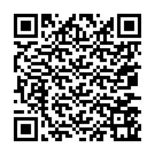 QR Code สำหรับหมายเลขโทรศัพท์ +67077561384