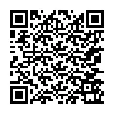 Codice QR per il numero di telefono +67077561395
