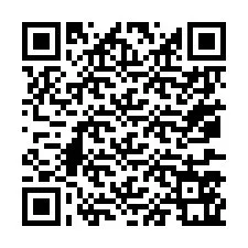 Codice QR per il numero di telefono +67077561409