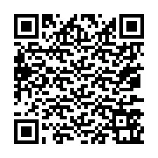 QR-code voor telefoonnummer +67077561449