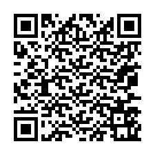 Código QR para número de teléfono +67077561525