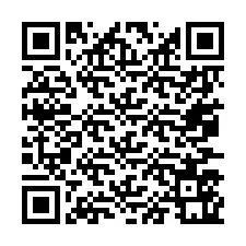 QR-код для номера телефона +67077561597